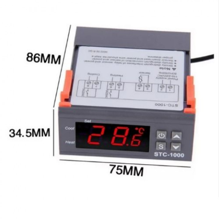 Controlador de temperatura STC-1000 24V